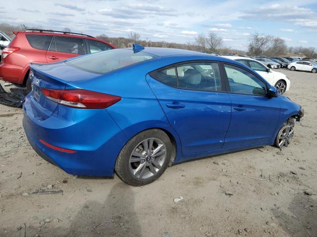 KMHD84LF3JU473026 - 2018 HYUNDAI ELANTRA SEL BLUE photo 3