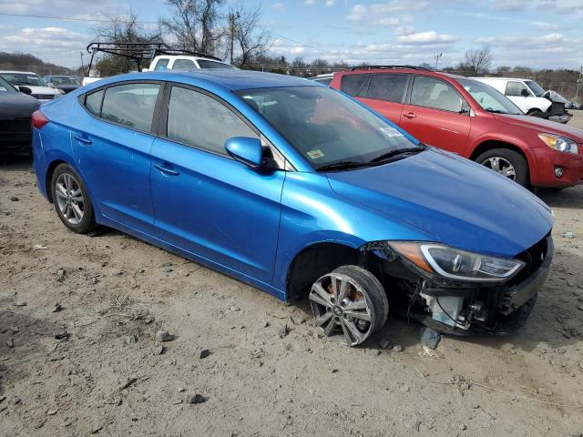 KMHD84LF3JU473026 - 2018 HYUNDAI ELANTRA SEL BLUE photo 4