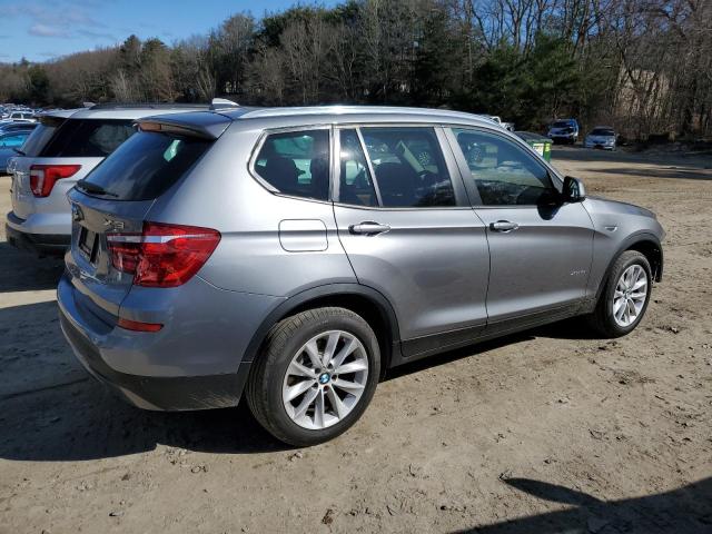 5UXWX9C31H0T24620 - 2017 BMW X3 XDRIVE28I GRAY photo 3