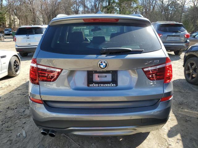 5UXWX9C31H0T24620 - 2017 BMW X3 XDRIVE28I GRAY photo 6