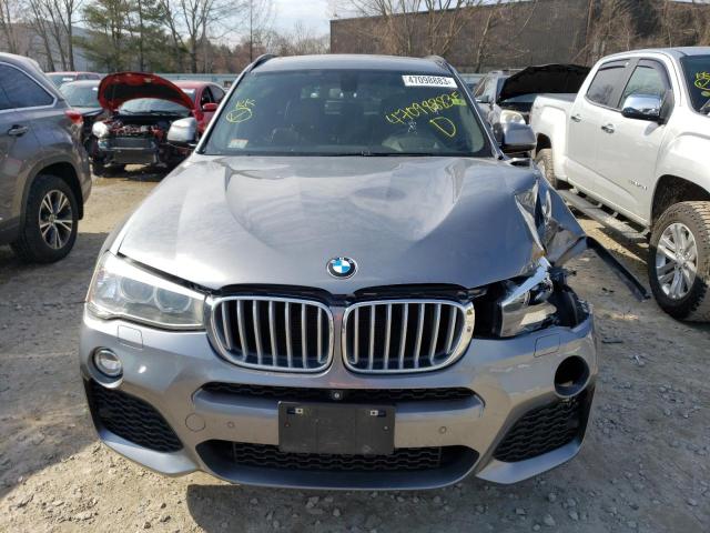 5UXWX9C57F0D47451 - 2015 BMW X3 XDRIVE28I SILVER photo 5