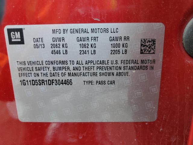 1G11D5SR1DF304466 - 2013 CHEVROLET MALIBU 1LT 栗色 照片 14