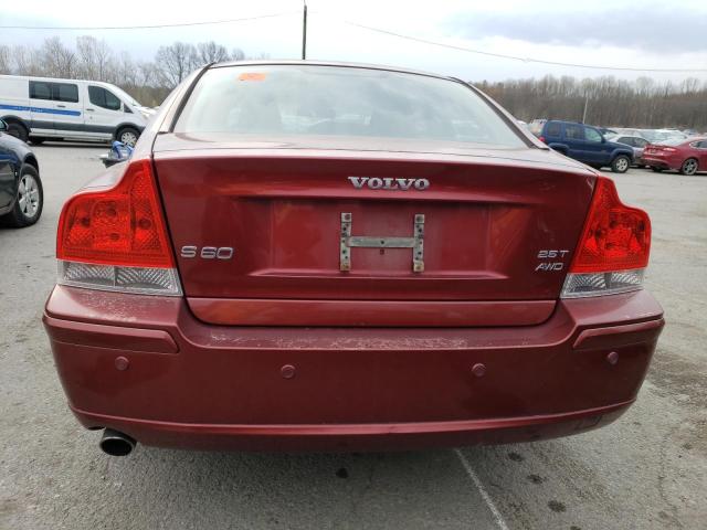 YV1RH592382687664 - 2008 VOLVO S60 2.5T RED photo 6