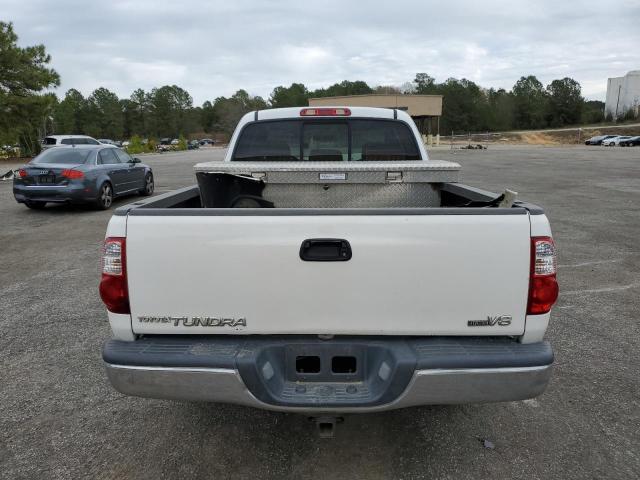 5TBRT341X5S462128 - 2005 TOYOTA TUNDRA ACCESS CAB SR5 WHITE photo 6