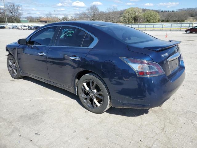 1N4AA5APXEC914147 - 2014 NISSAN MAXIMA S BLUE photo 2