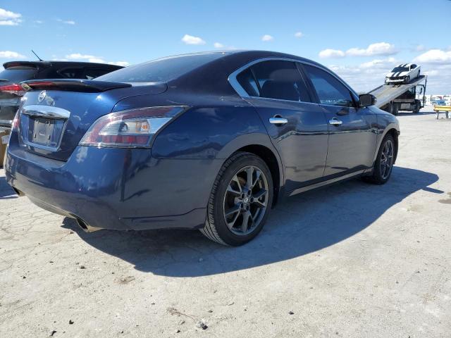 1N4AA5APXEC914147 - 2014 NISSAN MAXIMA S BLUE photo 3