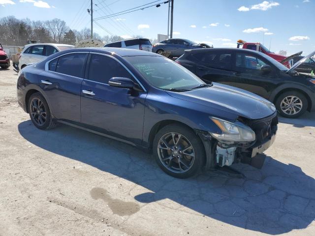 1N4AA5APXEC914147 - 2014 NISSAN MAXIMA S BLUE photo 4