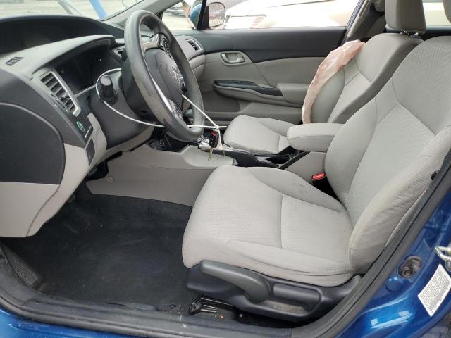 19XFB2F51EE216697 - 2014 HONDA CIVIC LX BLUE photo 7