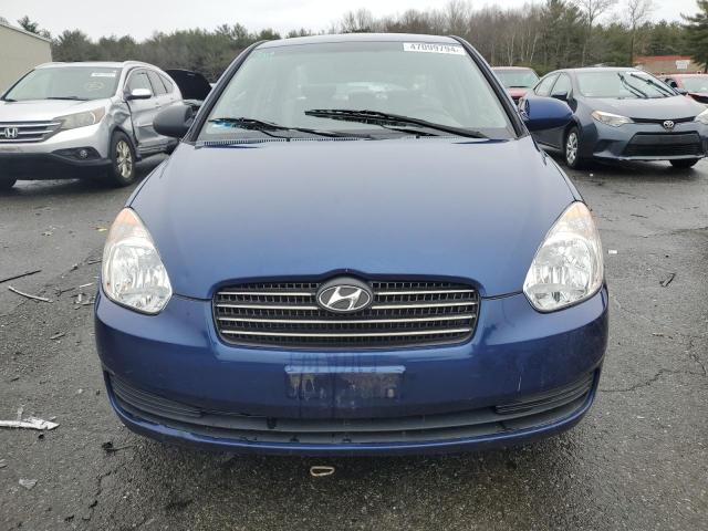 KMHCN46C29U372982 - 2009 HYUNDAI ACCENT GLS BLUE photo 5