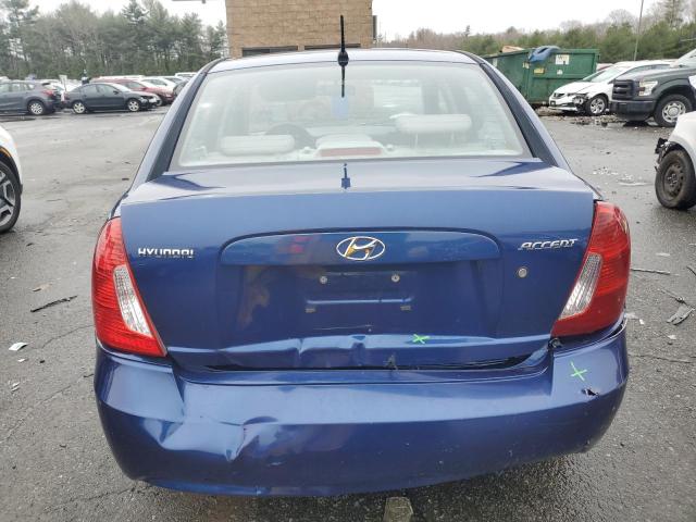 KMHCN46C29U372982 - 2009 HYUNDAI ACCENT GLS BLUE photo 6