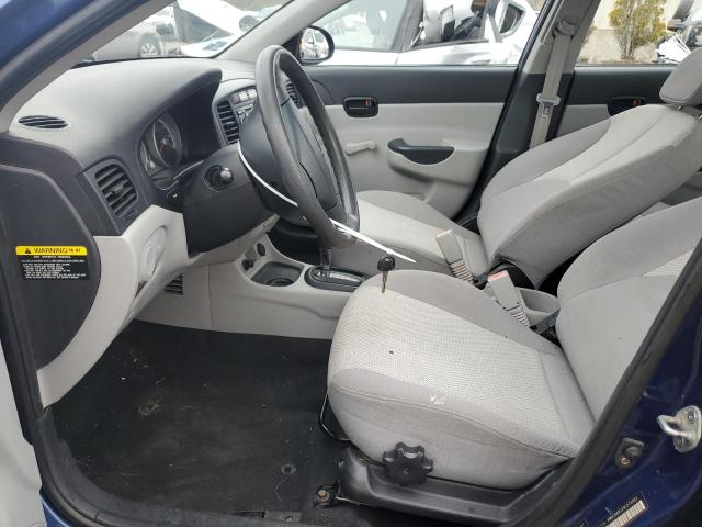 KMHCN46C29U372982 - 2009 HYUNDAI ACCENT GLS BLUE photo 7