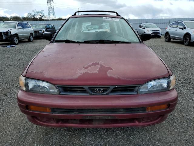 JF1GF635XSH815775 - 1995 SUBARU IMPREZA L RED photo 5