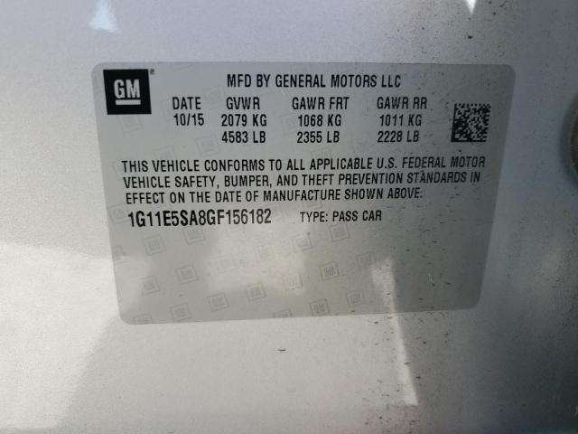 1G11E5SA8GF156182 - 2016 CHEVROLET MALIBU LIM LTZ SILVER photo 12