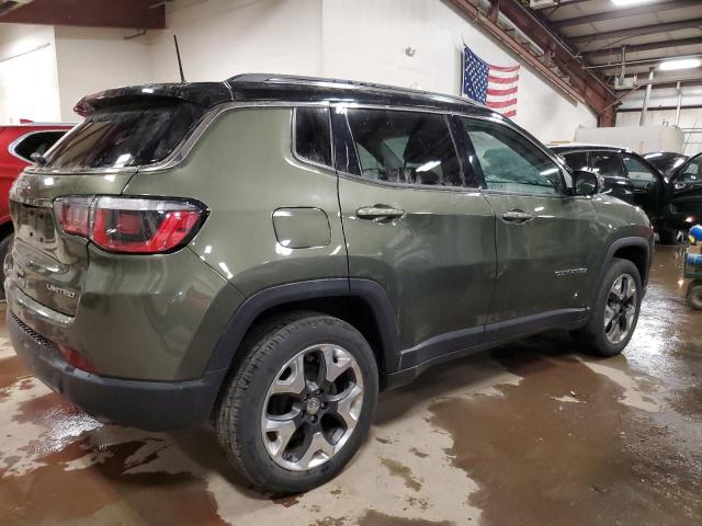 3C4NJDCB1JT365525 - 2018 JEEP COMPASS LIMITED GREEN photo 3