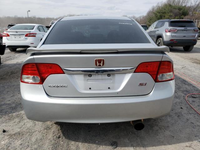 2HGFA55559H707307 - 2009 HONDA CIVIC SI SILVER photo 6