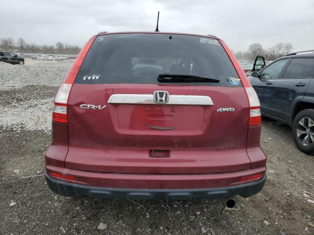 5J6RE4H5XAL006544 - 2010 HONDA CR-V EX MAROON photo 6