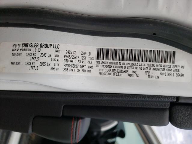 1C4PJMBS3EW156801 - 2014 JEEP CHEROKEE TRAILHAWK თეთრი ფოტო 13