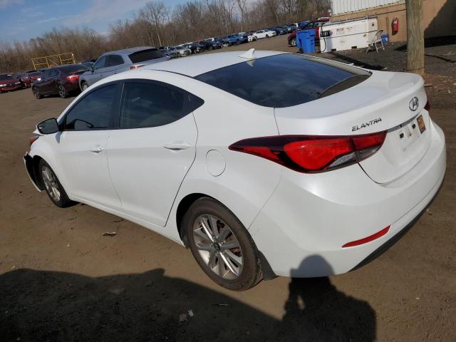 5NPDH4AE7FH600747 - 2015 HYUNDAI ELANTRA SE WHITE photo 2