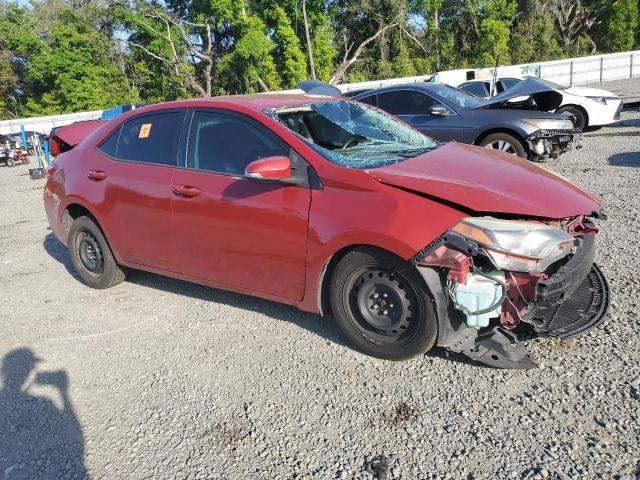 2T1BURHE5EC181465 - 2014 TOYOTA COROLLA L RED photo 4