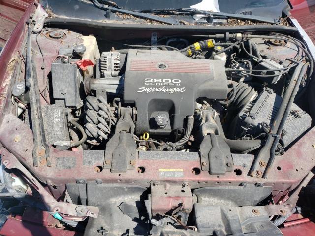 1G2WR52172F286551 - 2002 PONTIAC GRAND PRIX GTP Tünd qırmızı foto 7