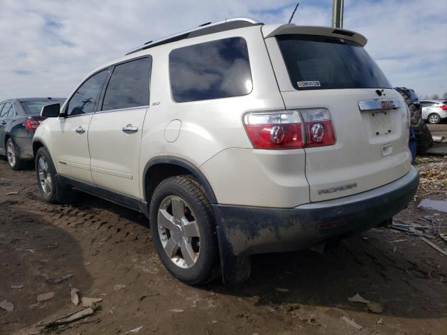 1GKEV33728J277860 - 2008 GMC ACADIA SLT-2 WHITE photo 2