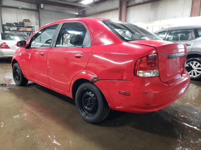 KL1TD52665B416119 - 2005 CHEVROLET AVEO BASE RED photo 2