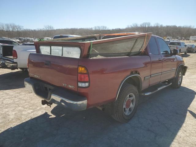 5TBBT4415YS004718 - 2000 TOYOTA TUNDRA ACCESS CAB წითელი ფოტო 3