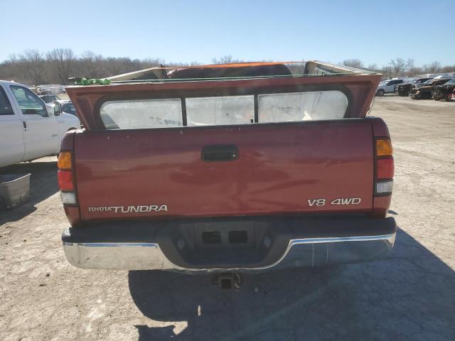 5TBBT4415YS004718 - 2000 TOYOTA TUNDRA ACCESS CAB წითელი ფოტო 6