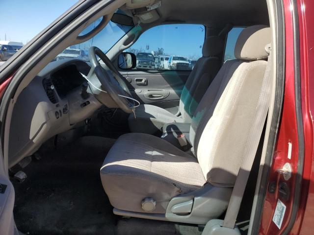 5TBBT4415YS004718 - 2000 TOYOTA TUNDRA ACCESS CAB წითელი ფოტო 7