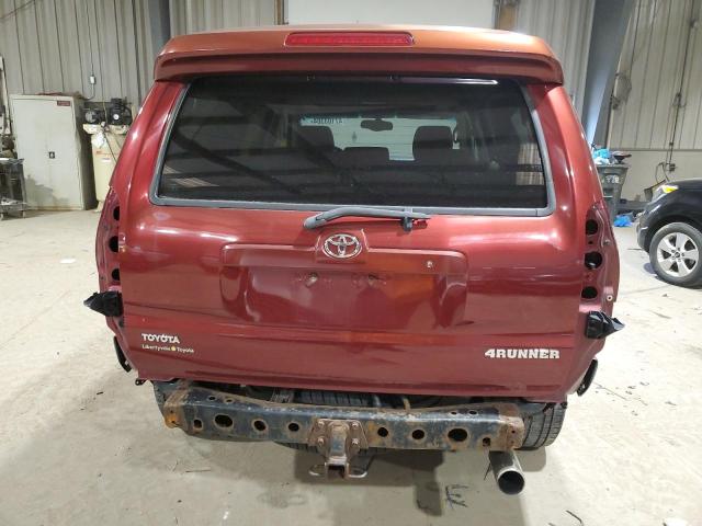 JTEBU14R058051661 - 2005 TOYOTA 4RUNNER SR5 RED photo 6