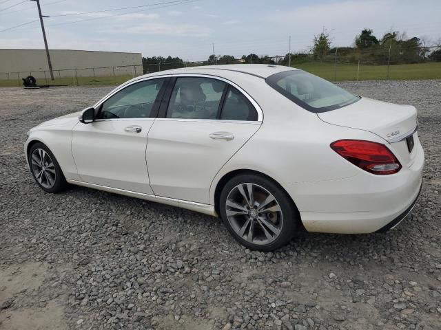 55SWF4JB0GU171521 - 2016 MERCEDES-BENZ C 300 WHITE photo 2