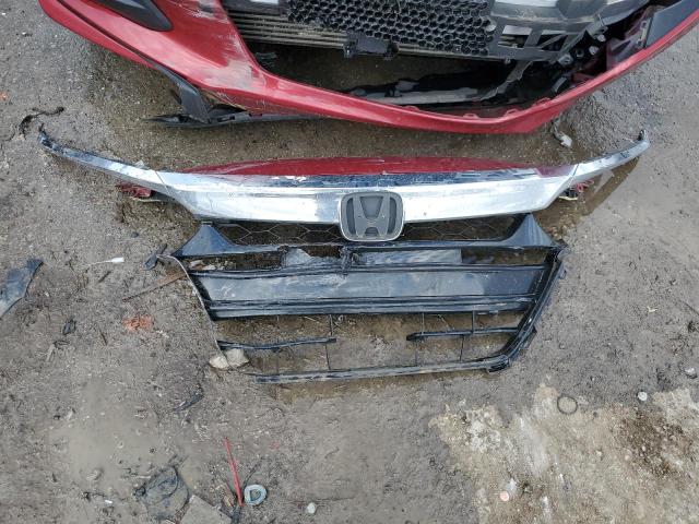 1HGCV1F19JA050302 - 2018 HONDA ACCORD LX RED photo 12