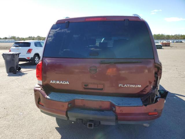 5N1AA0NC7BN622715 - 2011 NISSAN ARMADA SV MAROON photo 6