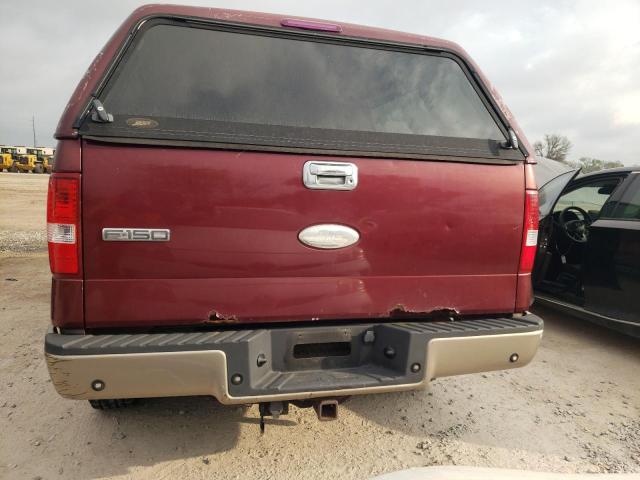 1FTPW12V16FB76671 - 2006 FORD F150 SUPERCREW RED photo 6