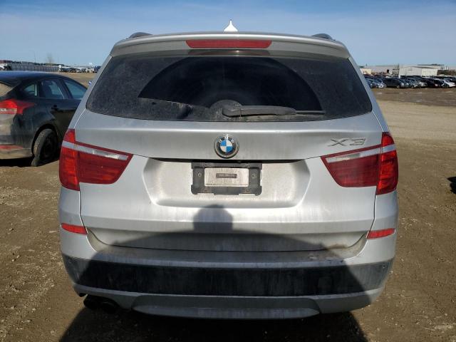 5UXWX9C56D0D03342 - 2013 BMW X3 XDRIVE28I SILVER photo 6