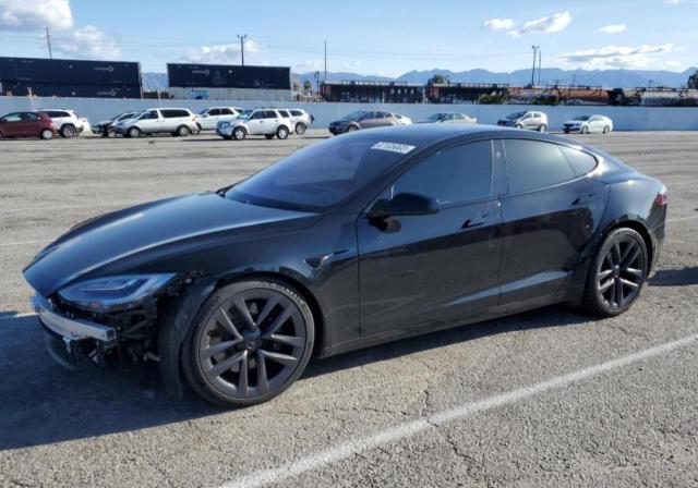 5YJSA1E53MF430550 - 2021 TESLA MODEL S Սև լուսանկար 1