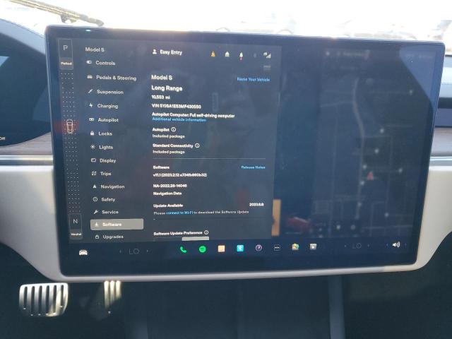 5YJSA1E53MF430550 - 2021 TESLA MODEL S Սև լուսանկար 9