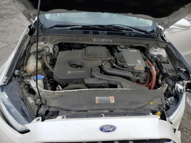 3FA6P0LU2ER169972 - 2014 FORD FUSION SE HYBRID WHITE photo 11