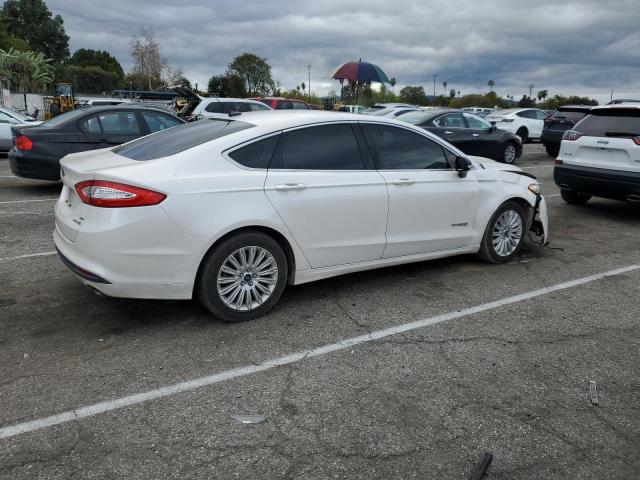 3FA6P0LU2ER169972 - 2014 FORD FUSION SE HYBRID WHITE photo 3