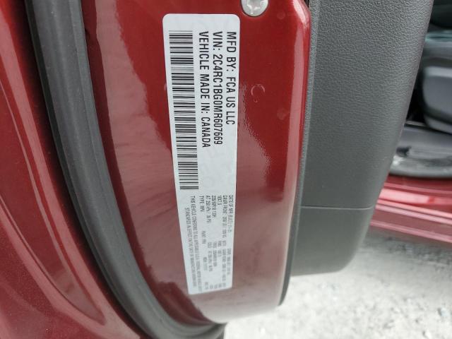 2C4RC1BG0MR607669 - 2021 CHRYSLER PACIFICA TOURING L BURGUNDY photo 13
