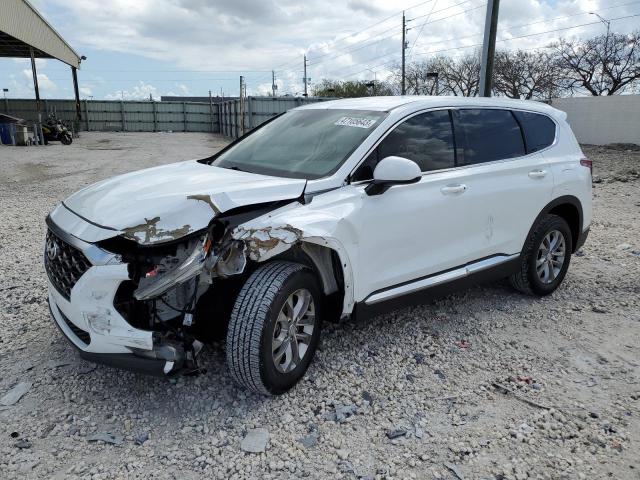 5NMS33AD3KH005053 - 2019 HYUNDAI SANTA FE SEL Սպիտակ լուսանկար 1