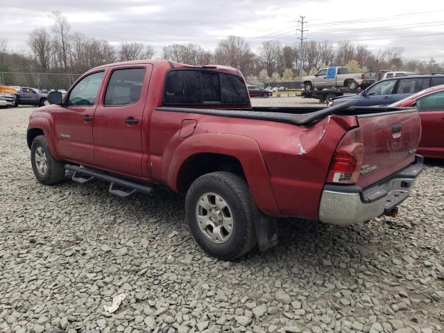 5TEMU52N77Z417864 - 2007 TOYOTA TACOMA DOUBLE CAB LONG BED RED photo 2