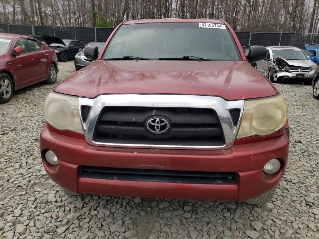 5TEMU52N77Z417864 - 2007 TOYOTA TACOMA DOUBLE CAB LONG BED RED photo 5