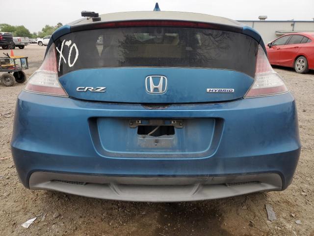 JHMZF1C47CS000014 - 2012 HONDA CR-Z BLUE photo 6