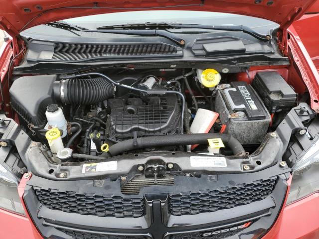 2C4RDGCG4FR512128 - 2015 DODGE GRAND CARA SXT RED photo 12