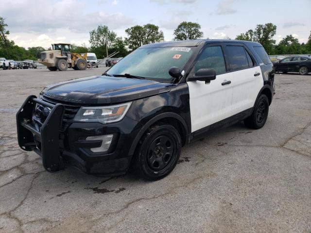 1FM5K8AT3JGB34660 - 2018 FORD EXPLORER POLICE INTERCEPTOR BLACK photo 1