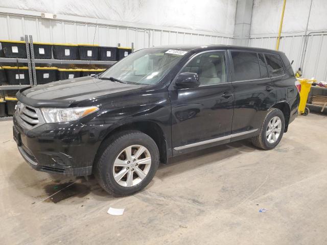 5TDZA3EH5BS012519 - 2011 TOYOTA HIGHLANDER BASE BLACK photo 1