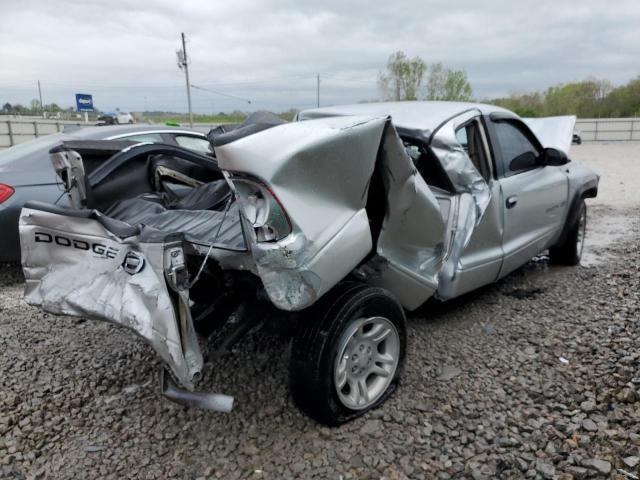 1B7GL12X42S542599 - 2002 DODGE DAKOTA BASE SILVER photo 3