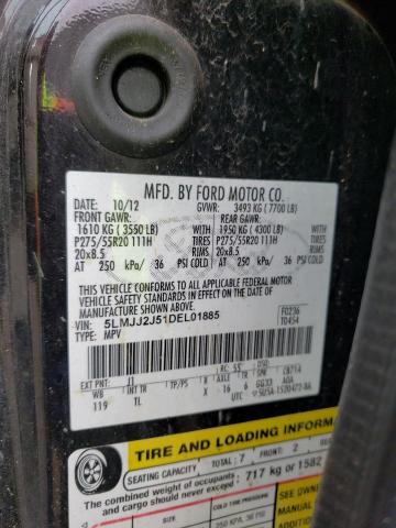 5LMJJ2J51DEL01885 - 2013 LINCOLN NAVIGATOR 黑色 照片 13