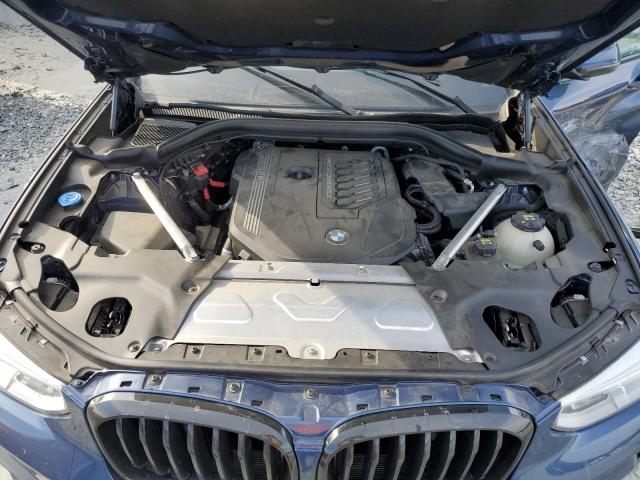 5UXTY9C04M9F93175 - 2021 BMW X3 XDRIVEM40I BLUE photo 12